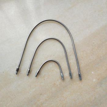 2pcs 4mm Diameter M4 Male Flexible Metal Gooseneck Hose Clamp