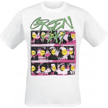 T-Shirt Green Day Nimrod Pink Paint Uomo Bianco XL