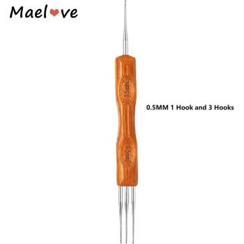 Maelove Crochet pour Extensions de Cheveux 0,5/0,75 mm