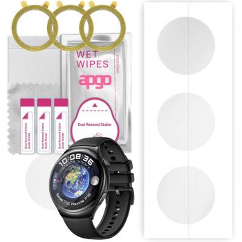 Protector de Pantalla Hidrogel APGO 3x Huawei Watch 4 – Film Autoadhesivo con Capa de Posicionamiento