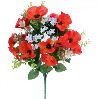 Set 2 da 14 margherite artificiali – bouquet 44 cm