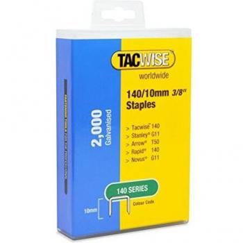 10mm Silver Galvanized Staple Pack by Tacwise 1418 – 2000 Units