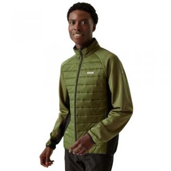 Regatta Clumber IV Hybrid Jacket Nephrite Green Black, Size: 3XL