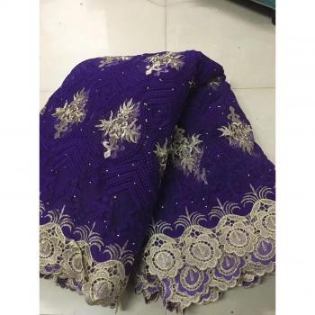 French Tulle Mesh Lace with Stones for Wedding Dress NN388_Z