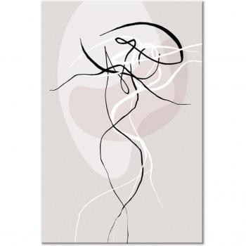 Toile Décorative Énergie Beige sur Châssis
