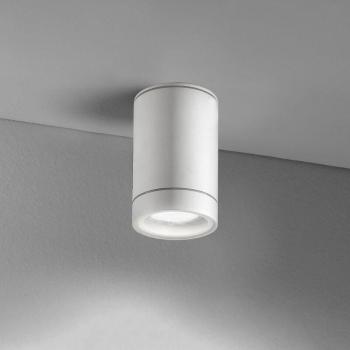 Pendo Attacco GU10 Tondo – Plafoniera Monoluce in Alluminio Bianco