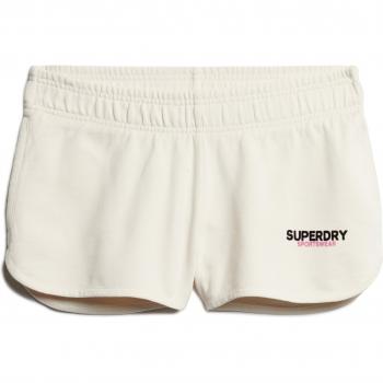 Superdry mujer W7110416A Pantalón corto Sportswear Racer blanco roto (L)