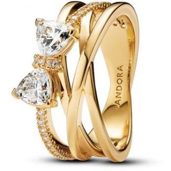 Bague Nœud Élégant avec Anneaux Entrecroisés