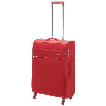 Reisetrolley D&N 6304 – 69 cm, rot, 4 Rollen