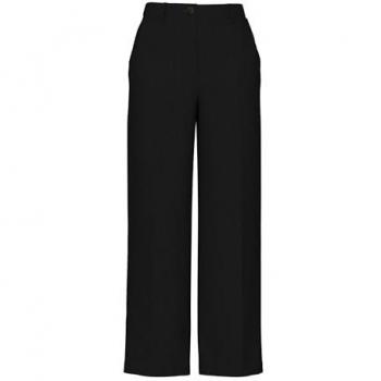 Pantaloni Kamil nero wide leg a vita alta XS