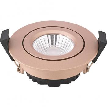 Spot LED incassato Diled, Ø 8,5 cm, 6 W, Dim-To-Warm, rosé