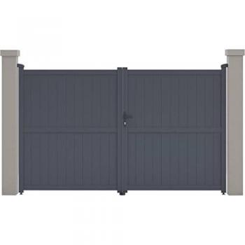 Portail aluminium 'Maurice' 299.5 x 180.9 cm