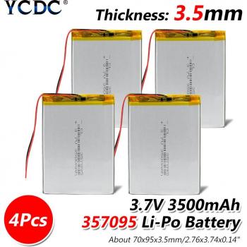 3.7V 3500mAh Lithium Polymer Battery 357095