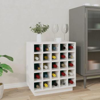 Stylish White Wine Cabinet 55.5x34x61 cm