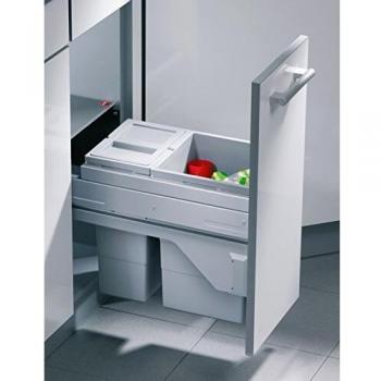 Kunststoff-Küchenabfallbehälter Hailo Cargo Soft – Grau, One Size