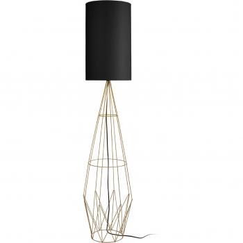 Lampadaire Tosel Aberdeen Noir et Doré