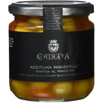 Paprika‑Angereicherte Manzanilla‑Oliven – in Stücke