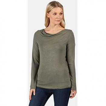 Regatta Damen Frayler' Westentasche Cowl Neck Top, lange Ärmel, Thymianblatt, 36
