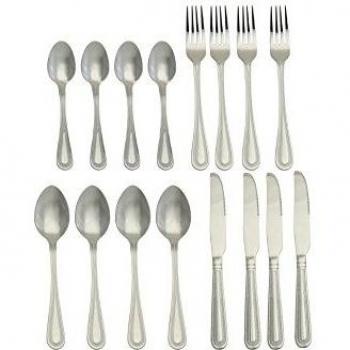 Apollo Elegant Bead Design 16-Piece Cutlery Set