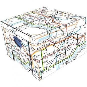 Robert Frederick London Underground Storage Box, Foldable, Assorted Colors
