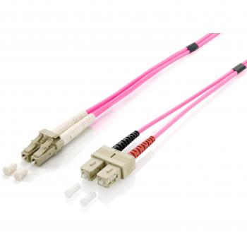 Equip LWL-Patchkabel LC->SC 50/125μm 5.00m Multimode Duplex Violett