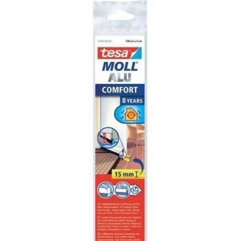 Burlete para Puerta Tesa Moll Comfort Aluminio Inoxidable 1M X 40MM