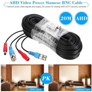 Cable BNC RCA de 20M para DVR de seguridad