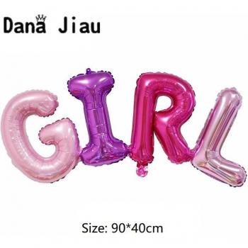 It's a Boy/Girl Colorful Baby Car Balloon