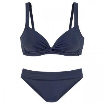 Lascana Trikanten-Bikini – Bralette‑Design, marine Blau, Polyamid, Gr. 32 Cup A