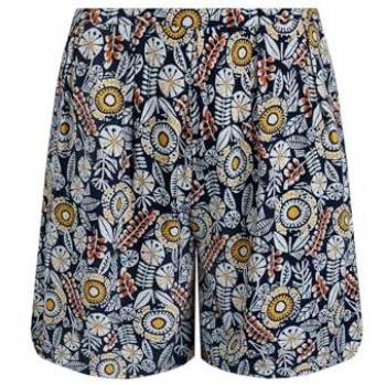 Navy Sundance Viscose Short with Weird Fish Print – Size 10