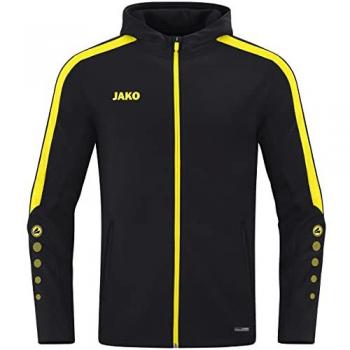 JAKO Power Kapuzenjacke Schwarz/Gelb