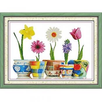 Benway 5‑Petal Cross Stitch Pack – 14 Count (62×46 cm)