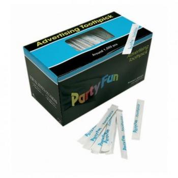 Cure-dents en bois avec emballage (1000)