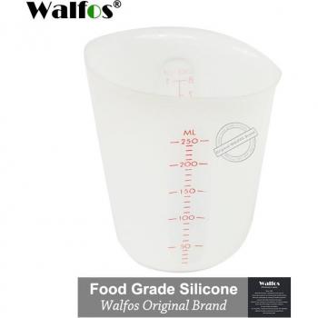 WALFOS 500ml Silikon Messbecher und Löffel