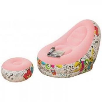 Leisure Inflatable Sofa Chair with Footrest