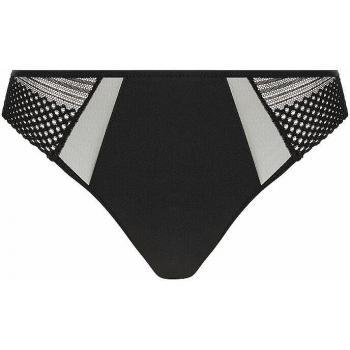 Encaje y Tul Play: Tanga Chantelle de Color Oscuro