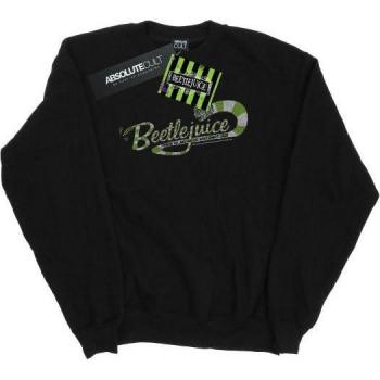 Beetlejuice Herren Sandwurm Baumwoll-Sweatshirt mit Alt-Logo