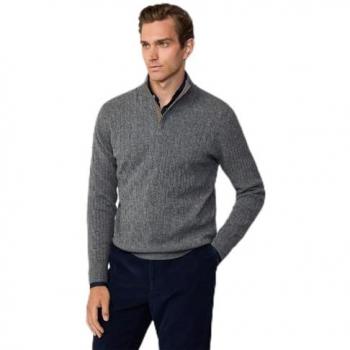 Veste Hackett Cable Granito Grigio 2XL