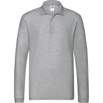 Polo Lunga Manica Premium Fruit of the Loom Verde Celeste