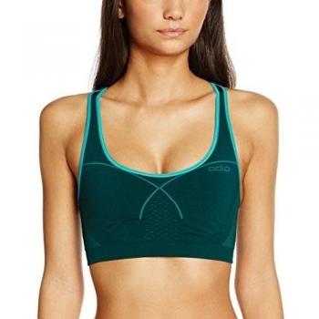 Brillante Bra Deportivo Sin Costuras Odlo M Mujer Ponderosa Pine/Algiers Blue Talla Grande