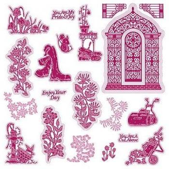 Spring Flower Embossing Template for DIY Projects
