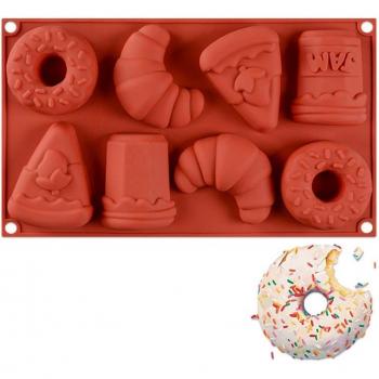 3D Silicone Mold for Croissant & Doughnut Cakes