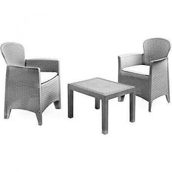 Ensemble Coussins Akita Tresillo Blanc 3 Pièces