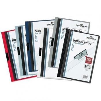 Carpeta Duraclip PVC A4 30 hojas roja con clip
