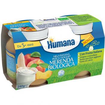 Humana Snack Biologico Mela Banana Pesca