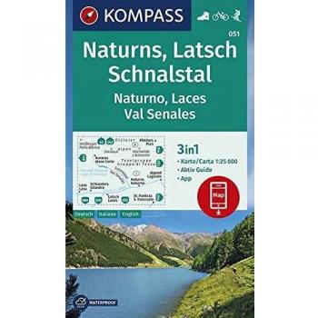 KOMPASS Wanderkarte Naturns, Latsch, Schnalstal, Naturno, Laces, Val Senales: 3in1 Wanderkarte 1:25000 mit Aktiv Guide inklusive Karte zur offline ... in der KOMPASS-App. Fahrradfahren. Skitouren.