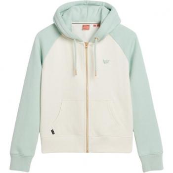 Sudadera con cremallera verde de Superdry Essential Baseball