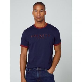 Camiseta de hombre Hackett de manga corta azul
