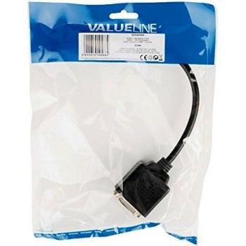 HDMI-kabel met hoge snelheid en Ethernet 2x DVI-D 24+1-Pins Femelle 0,20 m Zwart