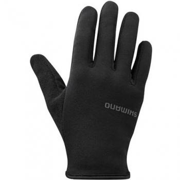 Schwarze Shimano Lichtthermische Fahrradhandschuhe für Damen